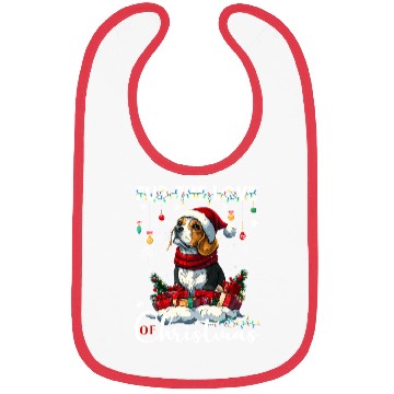 Discover Beagle Christmas Tree Lights Decorations Dog Lover Bibs