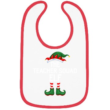 Discover The Teacher Squad Elf Christmas Bibs