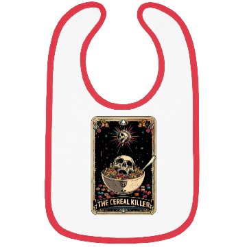 Discover Cereal Killer Tarot Card Horror Movies True Crime Bibs
