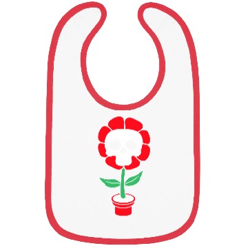 Discover Evil Skull Flower Horror Halloween Skeleton Head Bibs