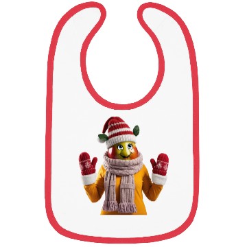 Discover Winter Fruit Character Fun Bibs