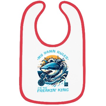 Discover Shark King Ocean Lover Design Bibs