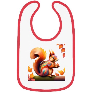 Discover Fall Squirrel Alebrije Bibs