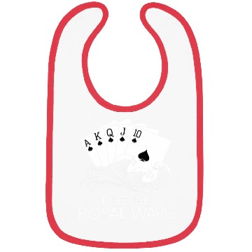 Discover Texas Hold'em Ride The Royal Wave Poker Apparel Bibs