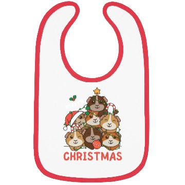 Discover Guinea Pig Christmas Tree Merry Christmas Bibs