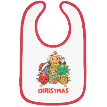 Discover Dragon Christmas Tree Merry Christmas Bibs