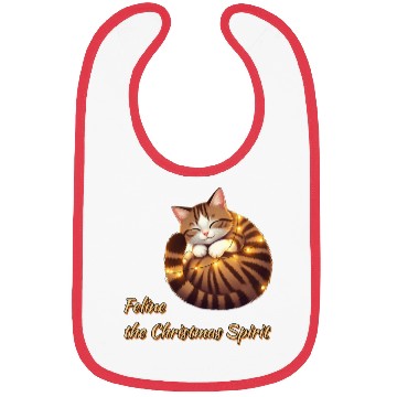 Discover Feline Christmas Spirit Bibs