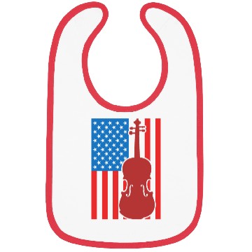Discover Violin USA Flag Bibs