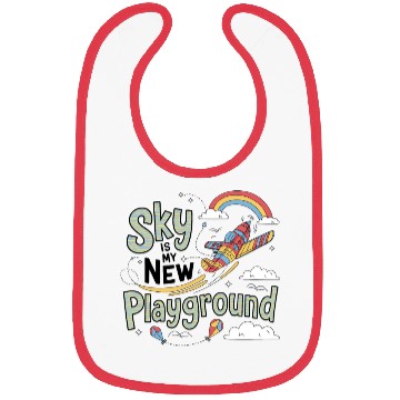 Discover Sky Is My New Playground Bibs