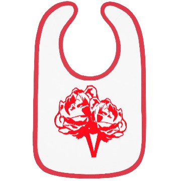 Discover Two Beautiful Rose Blossom Leaf 2 Roses Bouquet Bibs