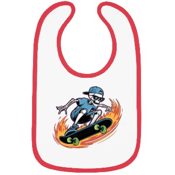 Discover Skater Skeleton Cool Trend Bibs