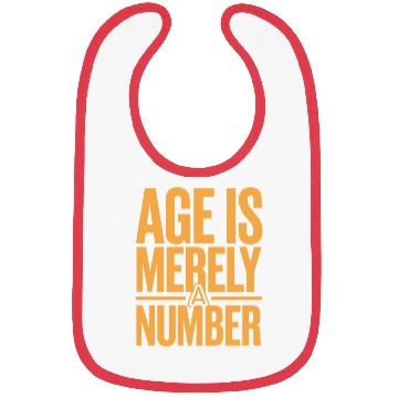 Discover Age Is Merely a Number Birthday Getting Older Bibs