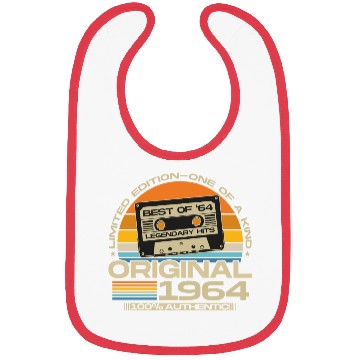 Discover Vintage 1964 Retro 60th Birthday Gift Bibs