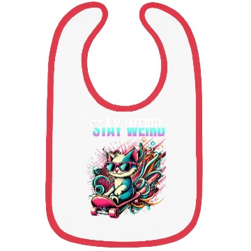 Discover Stay weird Bibs