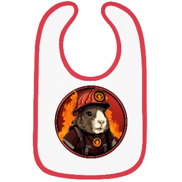 Discover Firefighter guinea pig Bibs