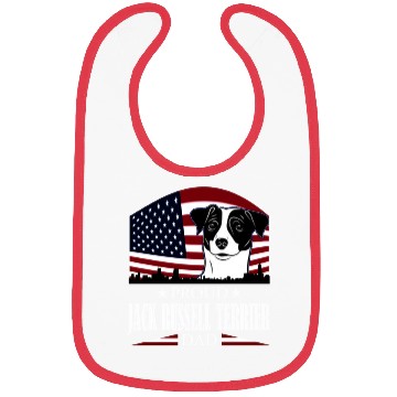 Discover JACK RUSSELL TERRIER DAD AMERICAN FLAG- DOG Bibs