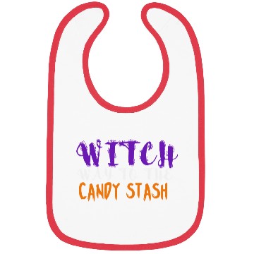 Discover Witch Way To The Candy Stash Funny Halloween Bibs