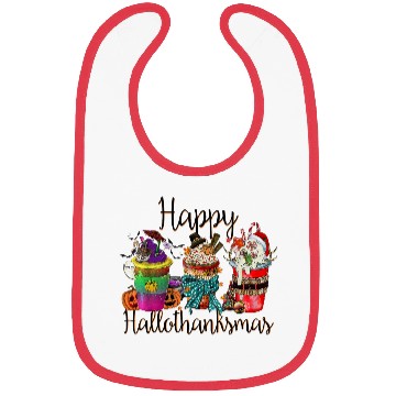 Discover Happy Hallothanksmas Bibs