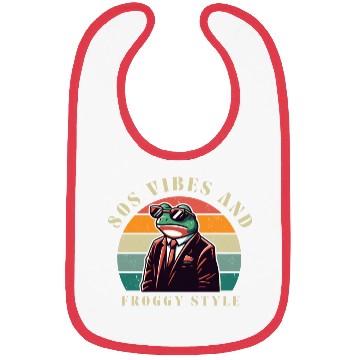 Discover 80s Vibes and Froggy Style Bibs