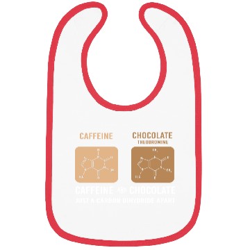 Discover Caffeine Chocolate Funny Organic Chemistry Bibs