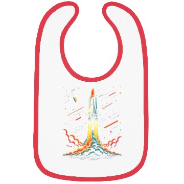 Discover Rocket Start In Space Bibs