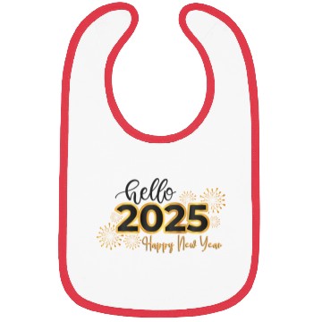 Discover Hello 2025 Happy New Year Bibs