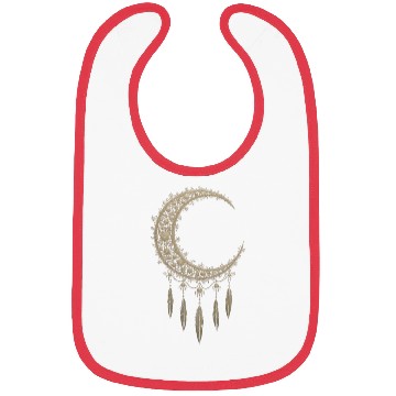 Discover Elegant Moon With Feathers Bibs