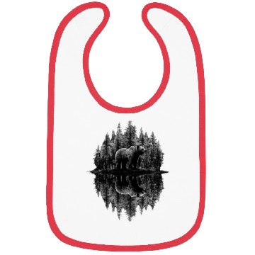 Discover Bear Forest Reflection Bibs