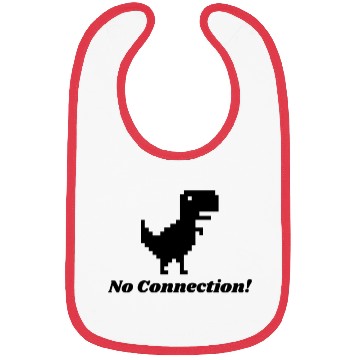 Discover No Connection - Dino Pixel Art Bibs Classic