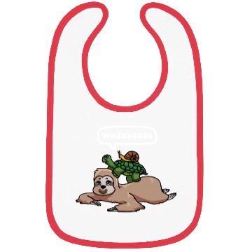 Discover Slothy Napping Wheeeeeee Chilling Sloth Bibs