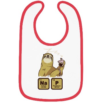 Discover Slothy Napping Nap Slow Chilling Sloth Bibs