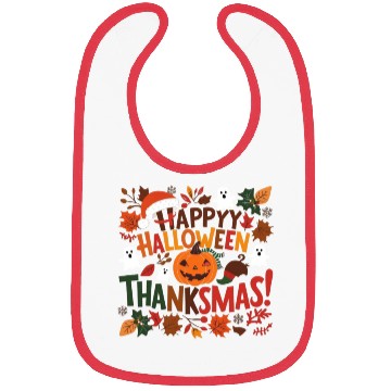 Discover Happy Halloween Thanksmas Bibs