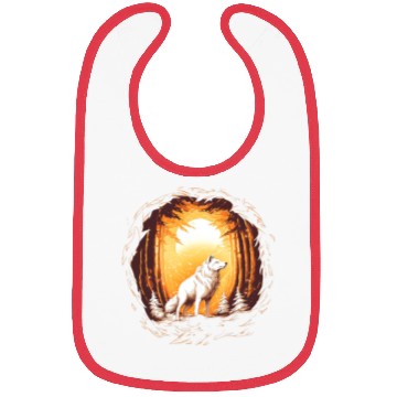 Discover Wolf in Forest Bibs