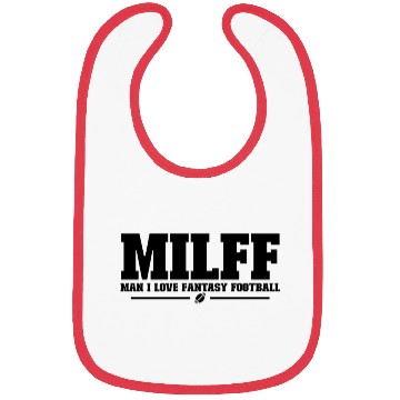 Discover MILFF Man I Love Fantasy Football Funny Football Bibs