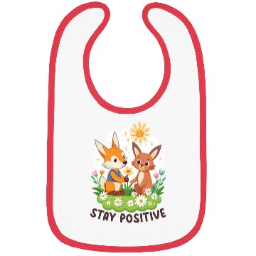 Discover STAY POSITIVE VIBE DESIGN Bibs