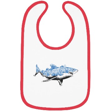 Discover Shark Ocean Lover Design Bibs