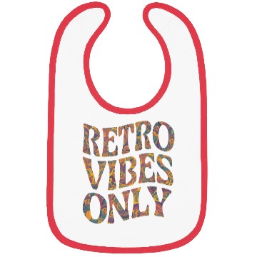 Discover Retro Vibes Only Psychedelic 60s 70s Style Bibs