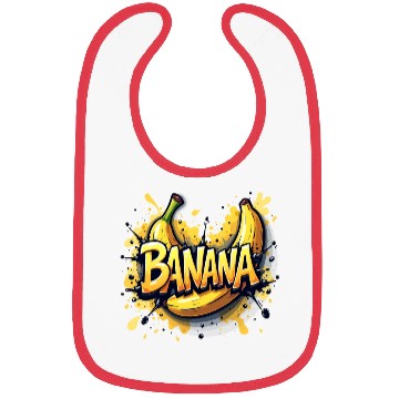 Discover Banana Graffiti - Bold & Energetic Urban Design Bibs