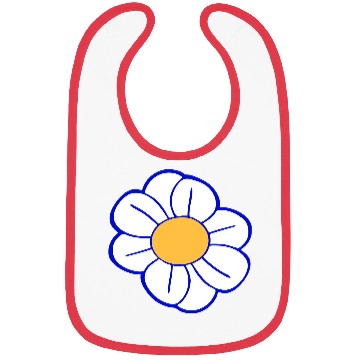 Discover Beautiful White Daisies Flowers Spring Summer Fun Bibs
