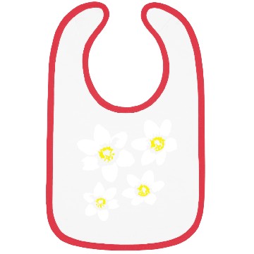 Discover Beautiful White Daisies Flowers Spring Summer Fun Bibs