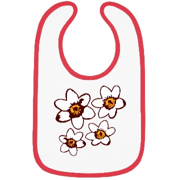 Discover Beautiful White Daisies Flowers Spring Summer Fun Bibs