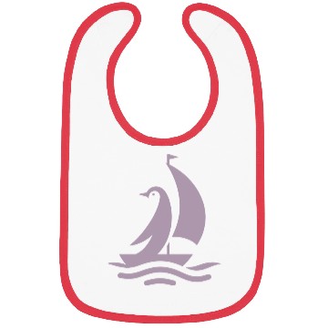Discover Penguin sailboat sailing silhouette minimalist Bibs