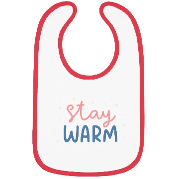 Discover Winter Season Blue and Pink Bibs