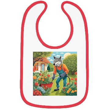 Discover The Lone Wolf Tends His Garden Bibs