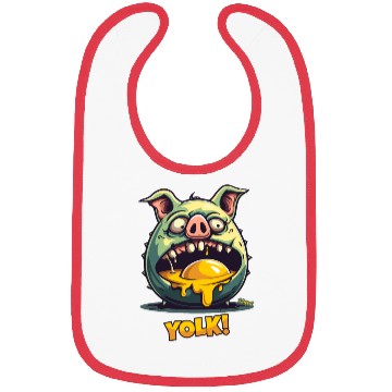 Discover Egg Yolk Eating Zombie Pig Bibs