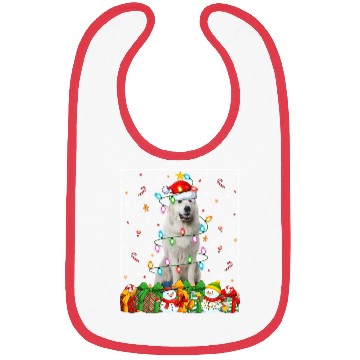 Discover Great Pyrenees Dog Christmas Lights Bibs