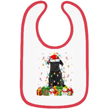 Discover Miniature Schnauzer Dog Christmas Lights Bibs