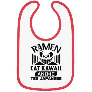 Discover Ramen Cat Kawaii Anime Bibs Japanese