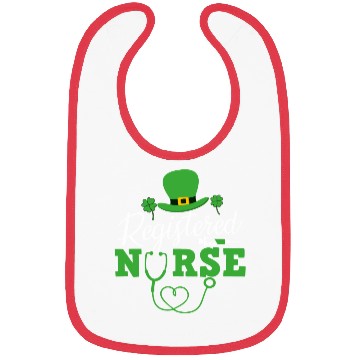 Discover Registered Nurse St Patricks day Shamrock Nursing Bibs