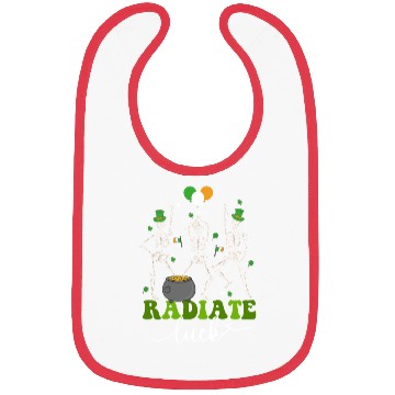 Discover Skeleton Radiate St Patricks day shamrock Bibs